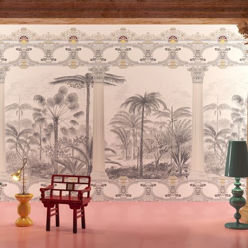Papier peint vintage - ETNA - HD WALLS - en textile non-tissé / en vinyle / en polyester