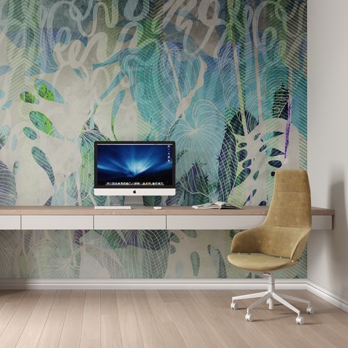 Papier peint contemporain - SPELLO - HD WALLS - en textile non-tissé / en vinyle / en polyester