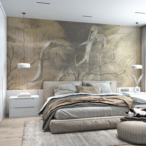 Papier peint contemporain - TRENTO - HD WALLS - en textile non-tissé / en vinyle / en polyester