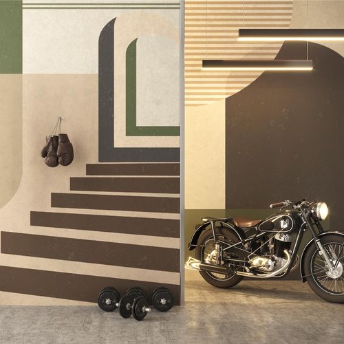 Papier peint contemporain - ARTUS - HD WALLS - en textile non-tissé / en vinyle / en polyester