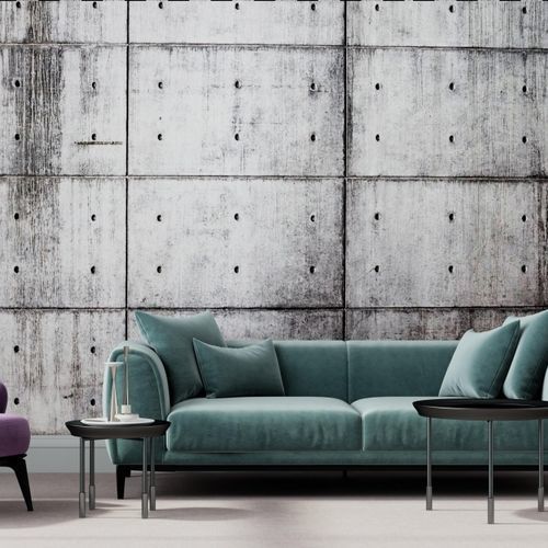 Papier peint contemporain - TEXTURED WALL - HD WALLS - en vinyle / uni / aspect béton