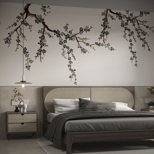 Papier peint design original - HD2503 - WISTERIA - HD WALLS - en textile non-tissé / en bambou / en PVC