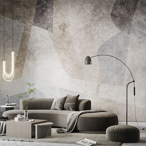 Papier peint contemporain - HD2527 - MANIA - HD WALLS - en textile non-tissé / en vinyle / à motif géométrique