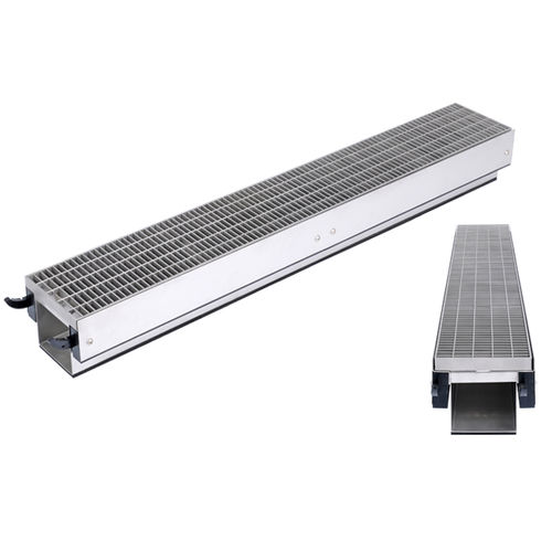 Caniveau à grille - FERRO MAGNA - Richard Brink GmbH & Co KG - grille en acier galvanisé / grille en inox / de sol