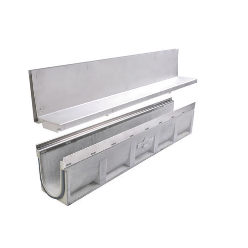 Caniveau à grille - FORTIS - Richard Brink GmbH & Co KG - en béton fibré / en acier inox / grille en inox