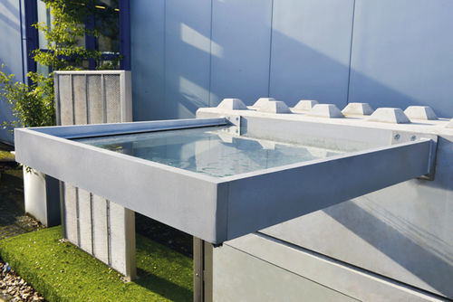 Marquise pour porte - TECTUS - Richard Brink GmbH & Co KG - en aluminium / en verre / plate