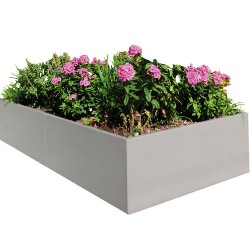Jardinière en aluminium - MODULAR - Richard Brink GmbH & Co KG - en acier corten / rectangulaire / sur mesure