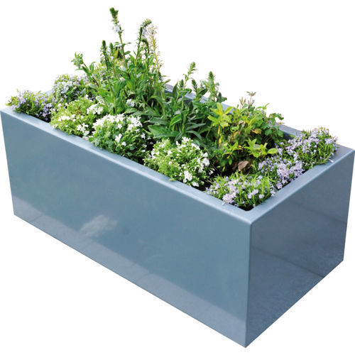Jardinière en aluminium - CLARUS - Richard Brink GmbH & Co KG - en acier corten / en acier inoxydable / rectangulaire