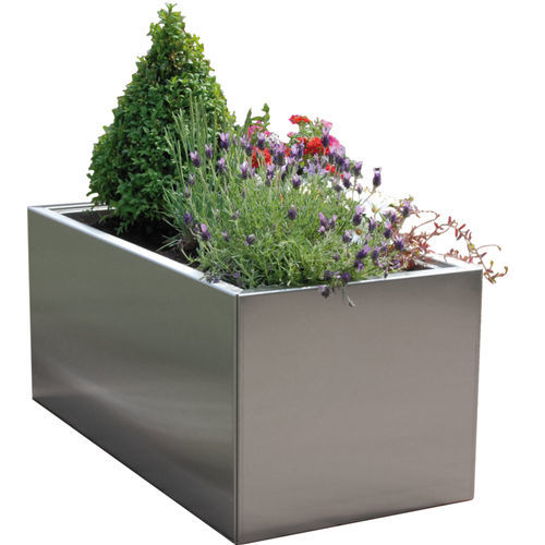 Jardinière en acier galvanisé - DUPLEX - Richard Brink GmbH & Co KG - en inox / en acier corten / rectangulaire