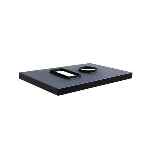 Habillage de cheminée contemporain - Richard Brink GmbH & Co KG - en acier galvanisé / noir