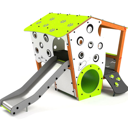 Cabane pour enfant pour extérieur - 3005D - Astrus Playgrounds - pour aire de jeux / au sol