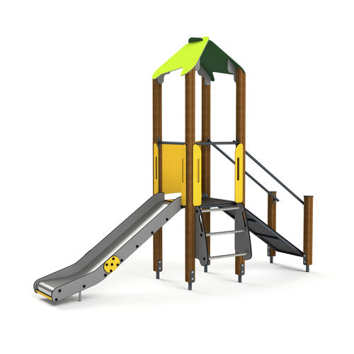 Structure de jeu pour aire de jeux - 10007 - Astrus Playgrounds - en inox / en acier galvanisé / en acier à revêtement par poudre