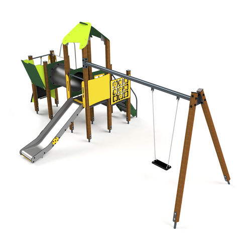 Structure de jeu pour aire de jeux - 10015 - Astrus Playgrounds - en inox / en acier galvanisé / en acier à revêtement par poudre