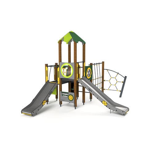 Structure de jeu pour aire de jeux - 10022 - Astrus Playgrounds - en bois / en acier / en HDPE