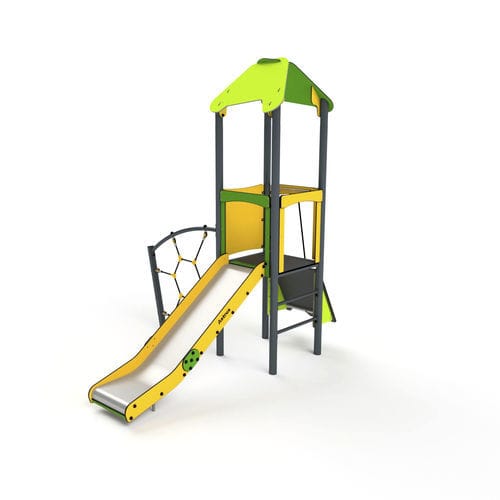 Structure de jeu pour aire de jeux - 11004 - Astrus Playgrounds - en métal / en PEHD / modulaire