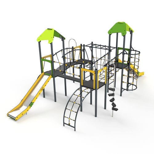 Structure de jeu pour aire de jeux - 11025 - Astrus Playgrounds - en métal / en HDPE / modulaire