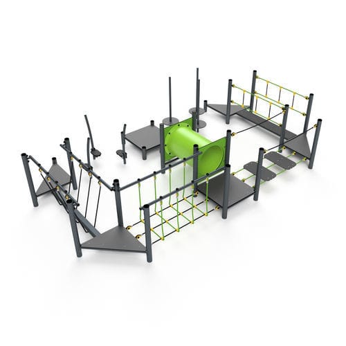 Structure de jeu pour aire de jeux - 11031 - Astrus Playgrounds - en métal / en HDPE / modulaire