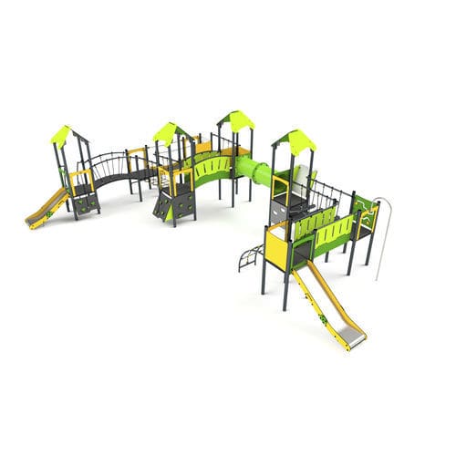 Structure de jeu pour aire de jeux - 11035 - Astrus Playgrounds - en métal / en HDPE / modulaire
