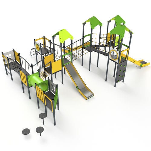 Structure de jeu pour aire de jeux - 11051 - Astrus Playgrounds - en métal / en HDPE / modulaire