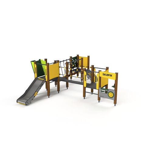 Structure de jeu pour aire de jeux - 10032 - Astrus Playgrounds - en métal / en bois / en HDPE