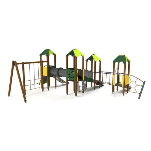 Structure de jeu pour aire de jeux - 10034 - Astrus Playgrounds - en métal / en bois / en HDPE