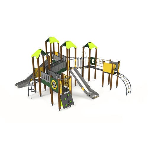 Structure de jeu pour aire de jeux - 10037 - Astrus Playgrounds - en métal / en bois / en HDPE