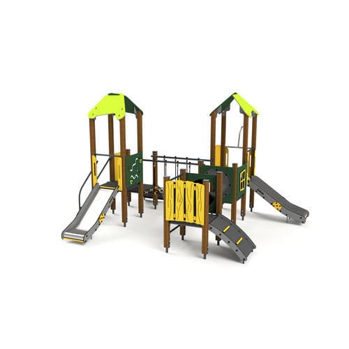Structure de jeu pour aire de jeux - 10039 - Astrus Playgrounds - en métal / en bois / en HDPE