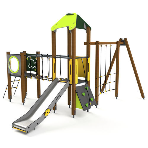 Structure de jeu pour aire de jeux - 10048 - Astrus Playgrounds - en métal / en bois / en PEHD