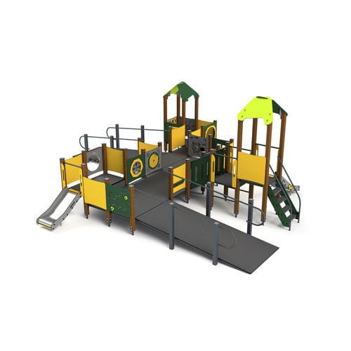 Structure de jeu pour aire de jeux - 10049 - Astrus Playgrounds - en métal / en bois / en HDPE