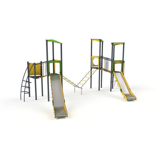 Structure de jeu pour aire de jeux - 11055 - Astrus Playgrounds - en métal / en HDPE / modulaire