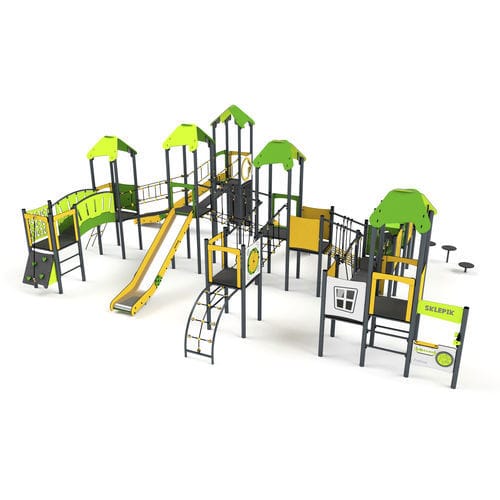Structure de jeu pour aire de jeux - 11060 - Astrus Playgrounds - en métal / en HDPE / modulaire