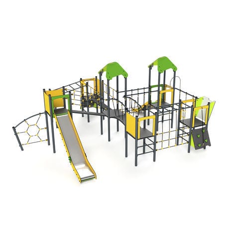 Structure de jeu pour aire de jeux - 11061 - Astrus Playgrounds - en métal / en PEHD / modulaire