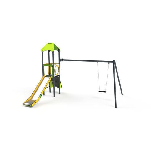 Structure de jeu pour aire de jeux - 11066 - Astrus Playgrounds - en métal / en HDPE / modulaire