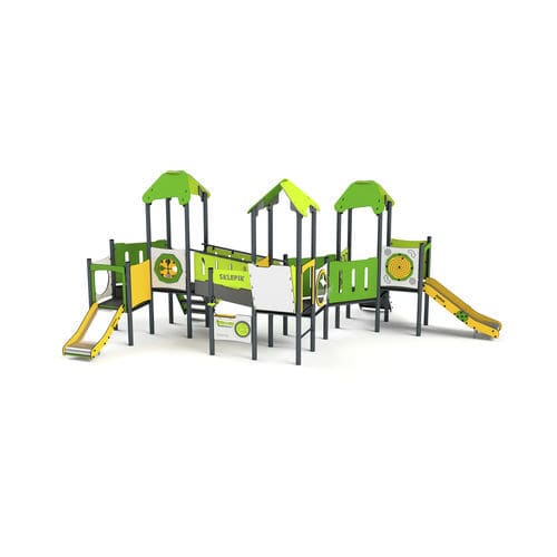 Structure de jeu pour aire de jeux - 11069 - Astrus Playgrounds - en métal / en HDPE / modulaire