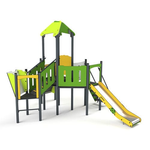 Structure de jeu pour aire de jeux - 11076 - Astrus Playgrounds - en métal / en PEHD / modulaire