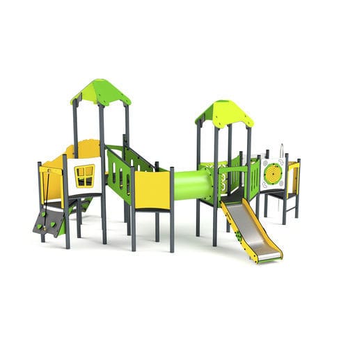Structure de jeu pour aire de jeux - 11077 - Astrus Playgrounds - en métal / en HDPE / modulaire