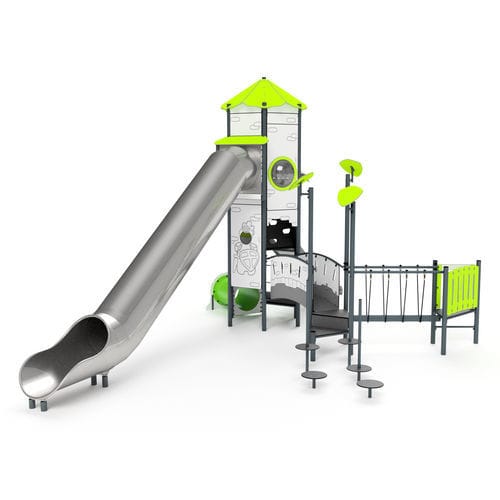 Structure de jeu pour aire de jeux - 11084 - Astrus Playgrounds - en métal / en HDPE / modulaire