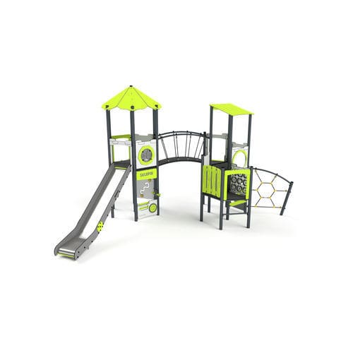 Structure de jeu pour aire de jeux - 11090 - Astrus Playgrounds - en métal / en HDPE / modulaire