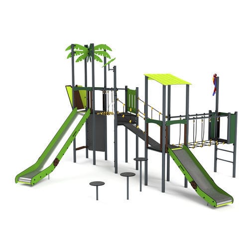 Structure de jeu pour aire de jeux - 11116 - Astrus Playgrounds - en métal / en HDPE / modulaire