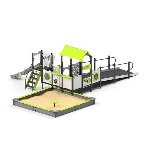 Structure de jeu pour aire de jeux - 11113 - Astrus Playgrounds - pour crèche / en métal / en HDPE