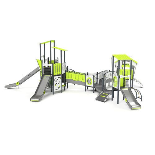 Structure de jeu pour aire de jeux - 11102 - Astrus Playgrounds - en métal / en HDPE / modulaire