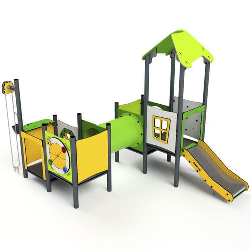 Structure de jeu pour aire de jeux - 11083 - Astrus Playgrounds - en métal / en HDPE / modulaire