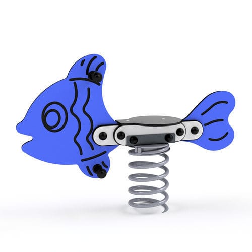 Jeu à ressort en HDPE - 3408S FISH - Astrus Playgrounds - animal / monoplace