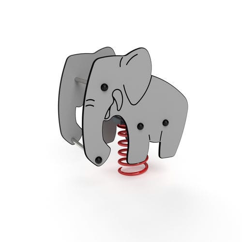 Jeu à ressort en HDPE - 3421S ELEPHANT - Astrus Playgrounds - animal / monoplace