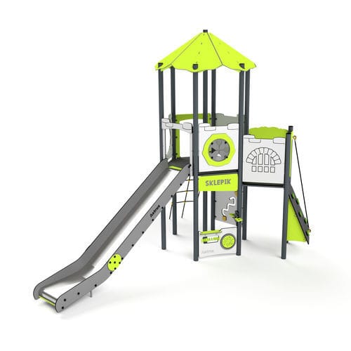 Structure de jeu pour aire de jeux - 11089 - Astrus Playgrounds - en métal / en HDPE / modulaire