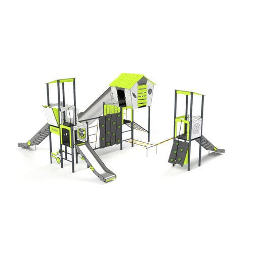 Structure de jeu pour aire de jeux - 11110 - Astrus Playgrounds - en métal / en HDPE / modulaire