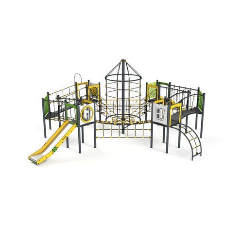 Structure de jeu pour aire de jeux - 11145 - Astrus Playgrounds - en métal / en HDPE / en corde