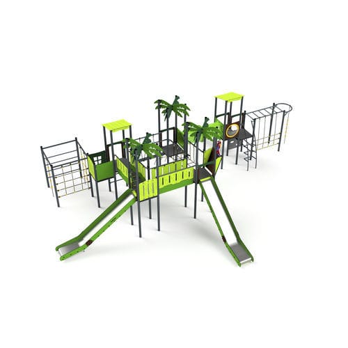 Structure de jeu pour aire de jeux - 11120 - Astrus Playgrounds - en métal / en HDPE / modulaire