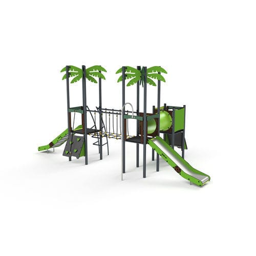 Structure de jeu pour aire de jeux - 11123 - Astrus Playgrounds - en métal / en HDPE / modulaire