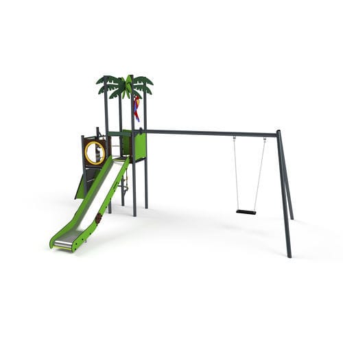 Structure de jeu pour aire de jeux - 11124 - Astrus Playgrounds - en métal / en HDPE / modulaire
